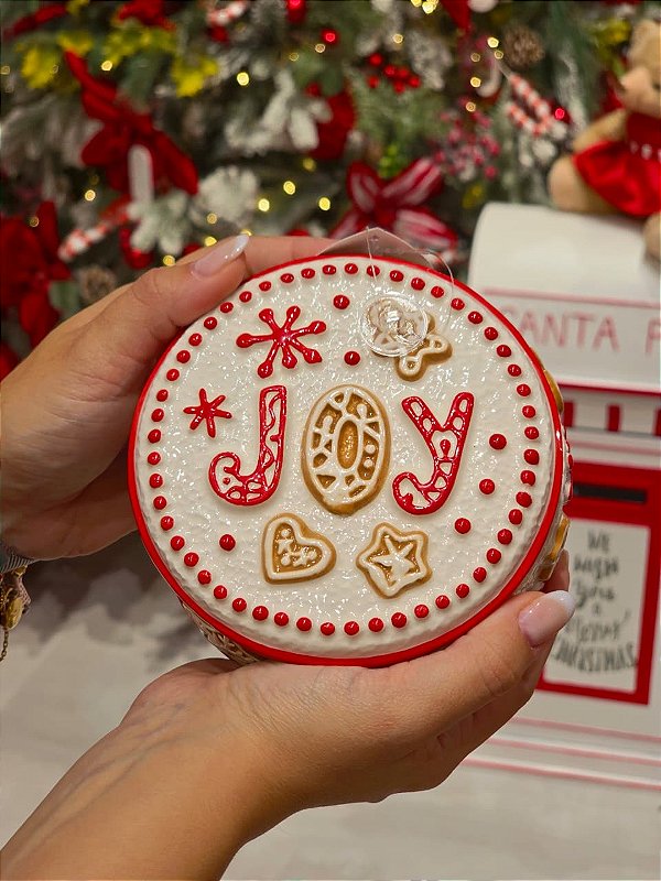 POTE REDONDO COM TAMPA JOY 12CM - PRÉ VENDA 2026