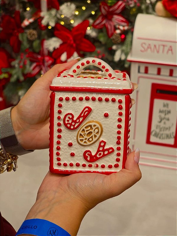 POTE QUADRADO COM TAMPA JOY 13CM - PRÉ VENDA 2026