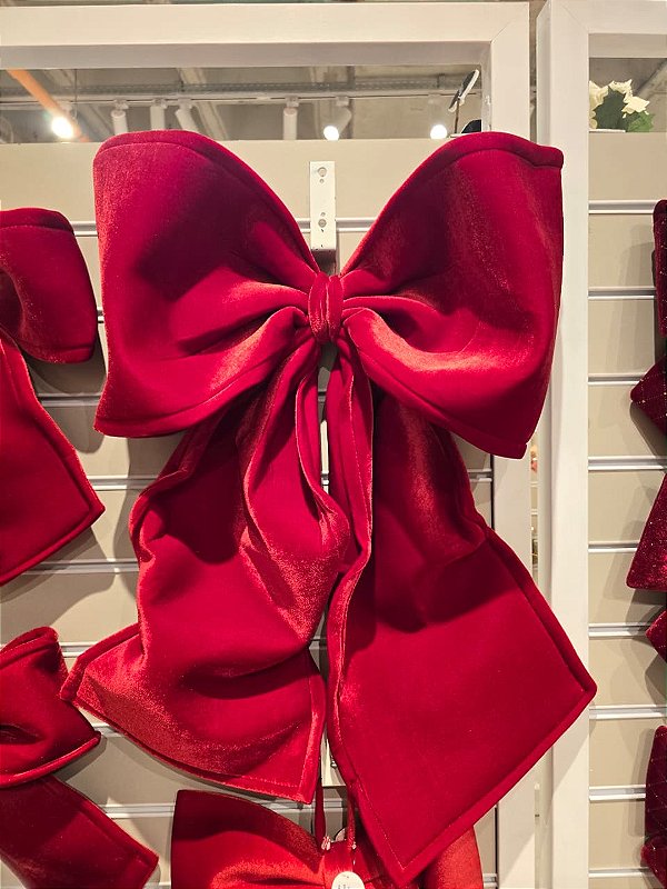 LAÇO ARAMADO VELUDO VERMELHO 70X80CM - PRÉ VENDA 2026