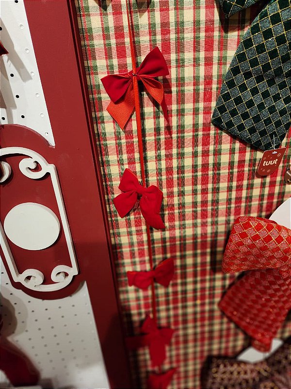 FESTÃO COM LAÇOS VERMELHO 1,80CM - PRÉ VENDA 2026
