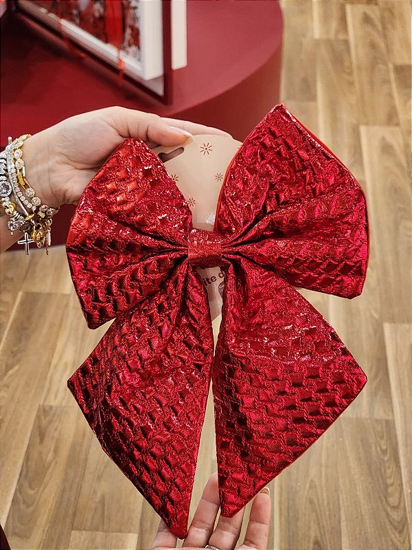 LAÇO ACETINADO VERMELHO 22X28CM - PRÉ VENDA 2026