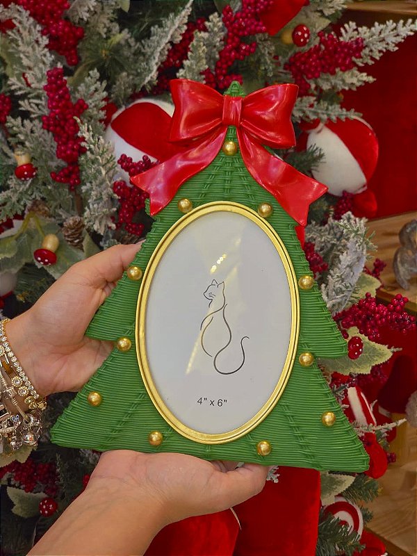 PORTA RETRATO ÁRVORE EM RESINA 25,1CM - PRÉ VENDA 2026