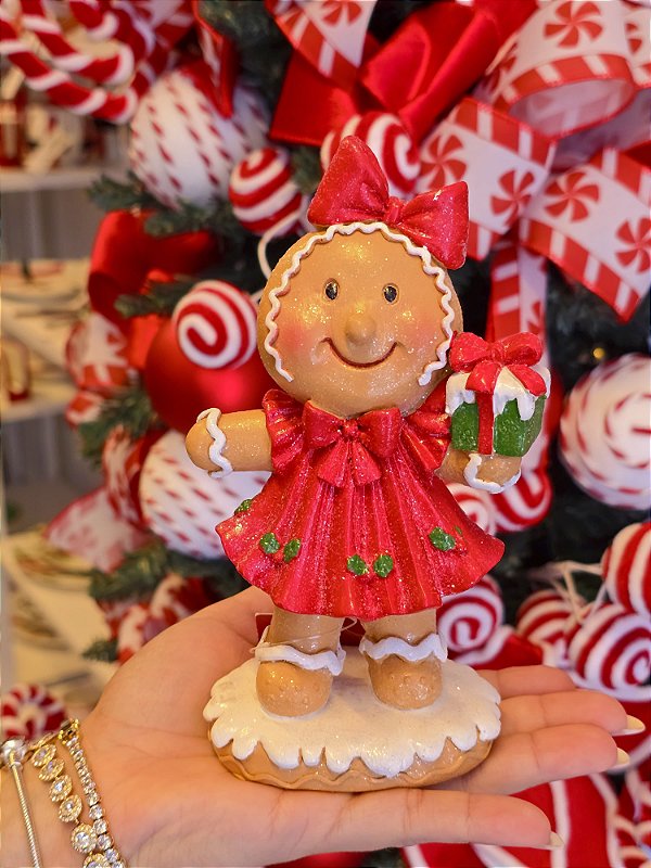 GINGERBREAD COM LAÇO 16,8CM - PRÉ VENDA 2026