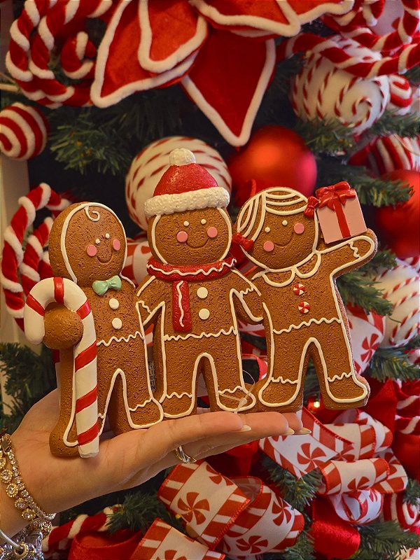 BONECOS GINGERBREAD JOY 11,5CM - PRÉ VENDA 2026