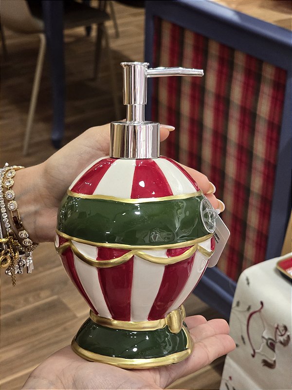 PORTA SABONETE LIQUIDO BALÃO CERÂMICA - PRÉ VENDA 2026
