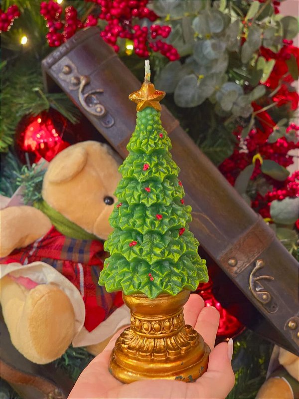 VELA PINHEIRO VERDE 18,7CM - PRÉ VENDA 2026