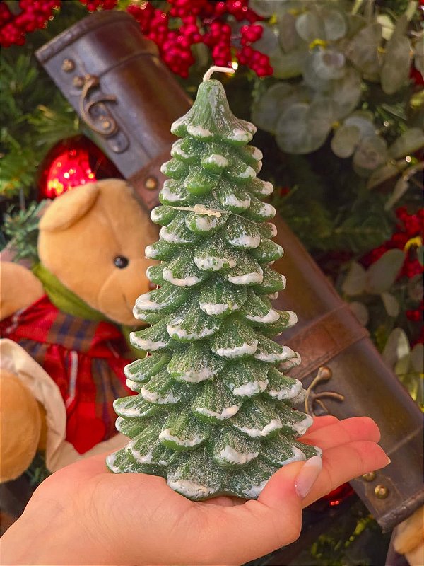 VELA PINHEIRO VERDE 16CM - PRÉ VENDA 2026