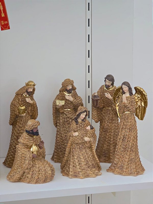 PRESÉPIO EM RESINA 6 PEÇAS 25,5CM - PRÉ VENDA 2026