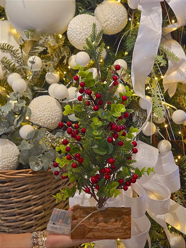 ÁRVORE DE BERRY COM LED - PRÉ VENDA 2026