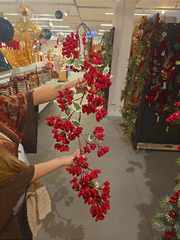 FESTÃO GALHOS COM BERRY E FOLHAS 1,12CM - PRÉ VENDA 2026
