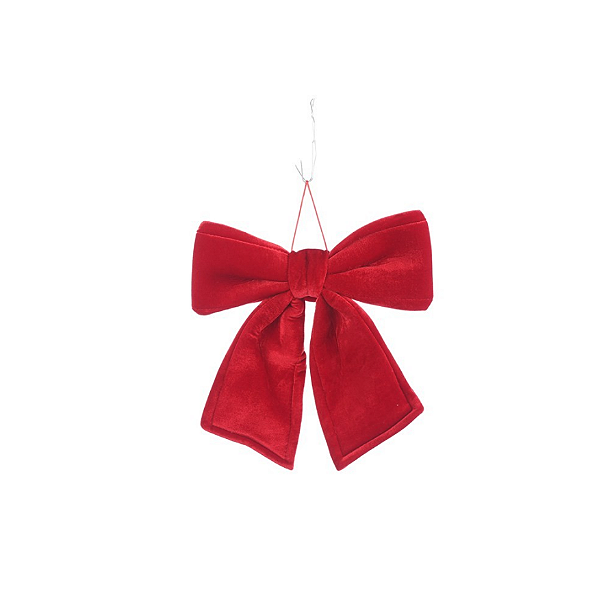 LAÇO VELUDO VERMELHO 30X35CM - PRÉ VENDA 2026
