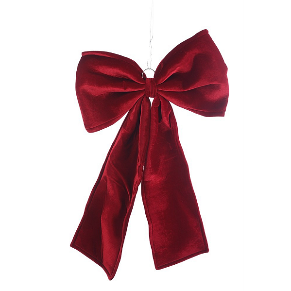 LAÇO VELUDO VERMELHO VOLUMOSO 60X95CM - PRÉ VENDA 2026