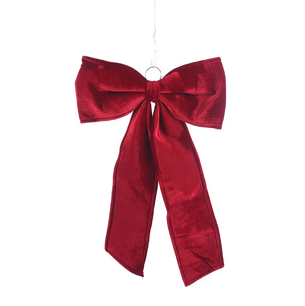 LAÇO VELUDO VERMELHO VOLUMOSO 50X80CM - PRÉ VENDA 2026