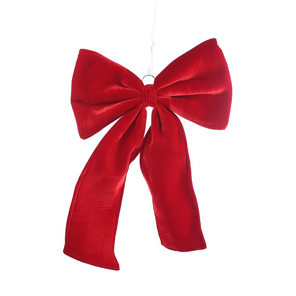 LAÇO VELUDO VERMELHO VOLUMOSO 60X95CM - PRÉ VENDA 2026