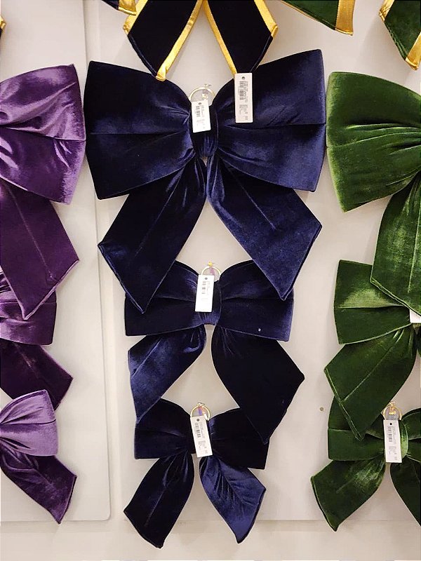 LAÇO VELUDO AZUL MARINHO M - PRÉ VENDA 2026