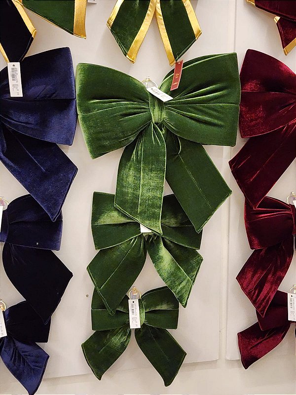 LAÇO VELUDO VERDE NATAL G - PRÉ VENDA 2026