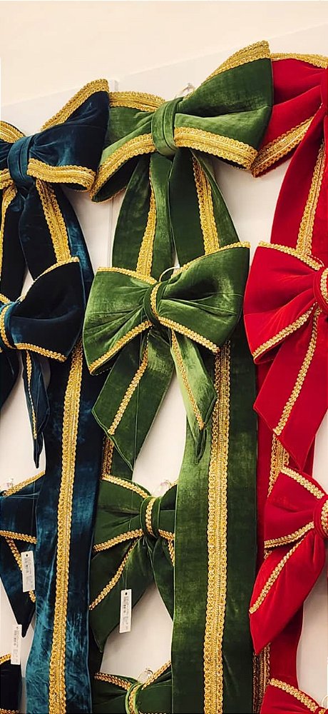 LAÇO VELUDO VERDE JADE PASSAMA OURO GG - PRÉ VENDA 2026