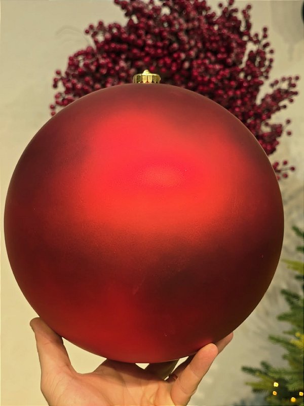 BOLA TRADICIONAL VERMELHA FOSCA 25CM