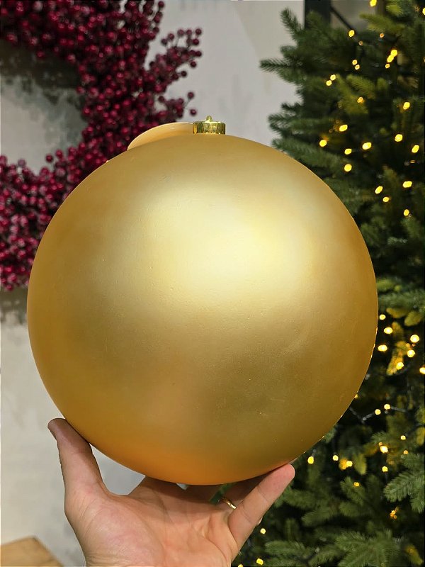 BOLA TRADICIONAL DOURADA FOSCA 25CM