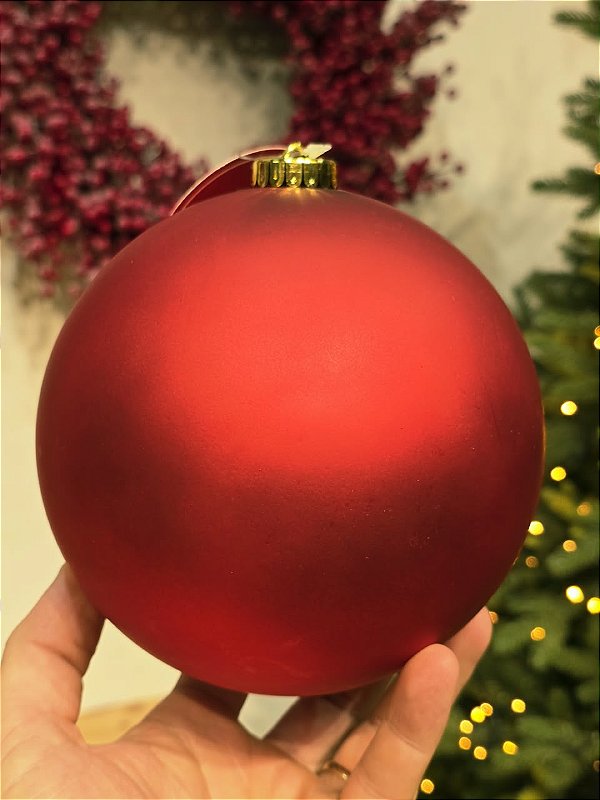 BOLA TRADICIONAL VERMELHA FOSCA 15CM