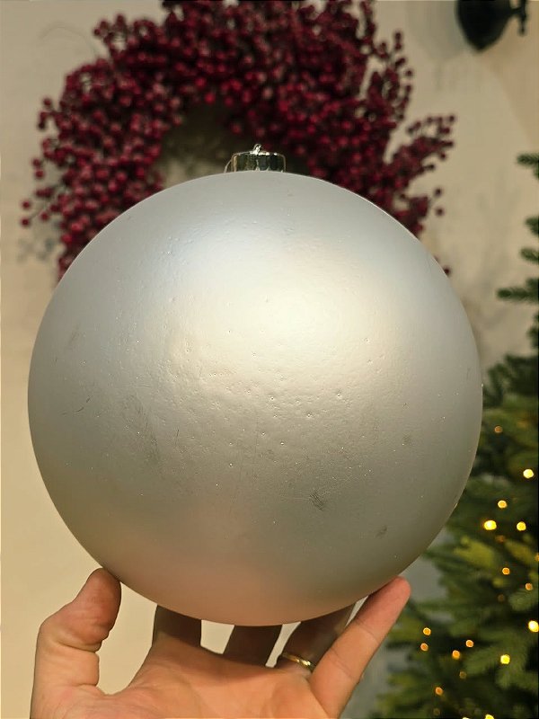 BOLA TRADICIONAL PRATA FOSCA 20CM