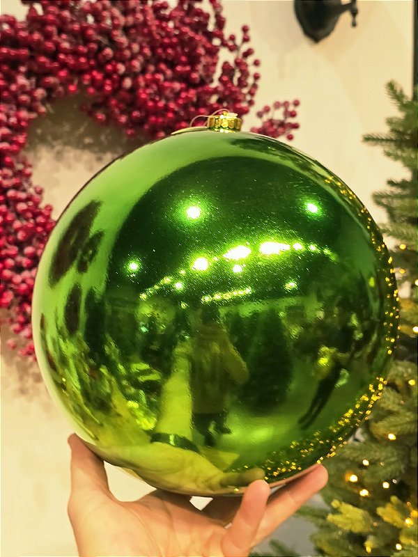 BOLA TRADICIONAL VERDE BRILHANTE 25CM