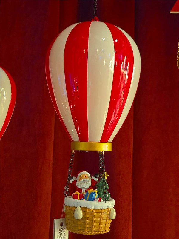 BALÃO ILUMINADO COM PAPAI NOEL 27,5CM - PRÉ VENDA 2026