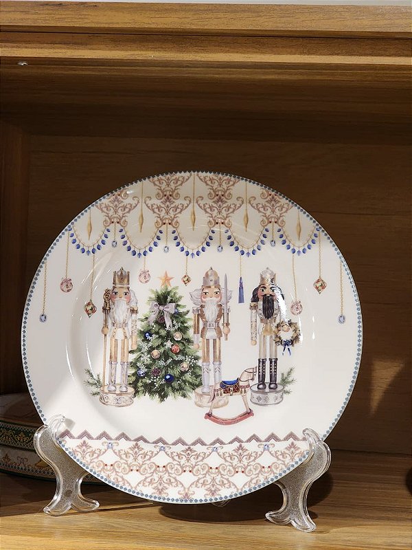 DUPLA DE PRATOS QUEBRA NOZES 25CM COM CAIXA DE PRESENTE - PRÉ VENDA 2026