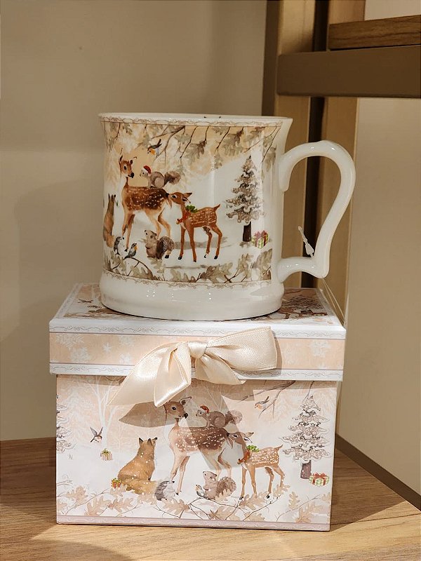 CANECA RENAS 420ML 10CM COM CAIXA DE PRESENTE - PRÉ VENDA 2026