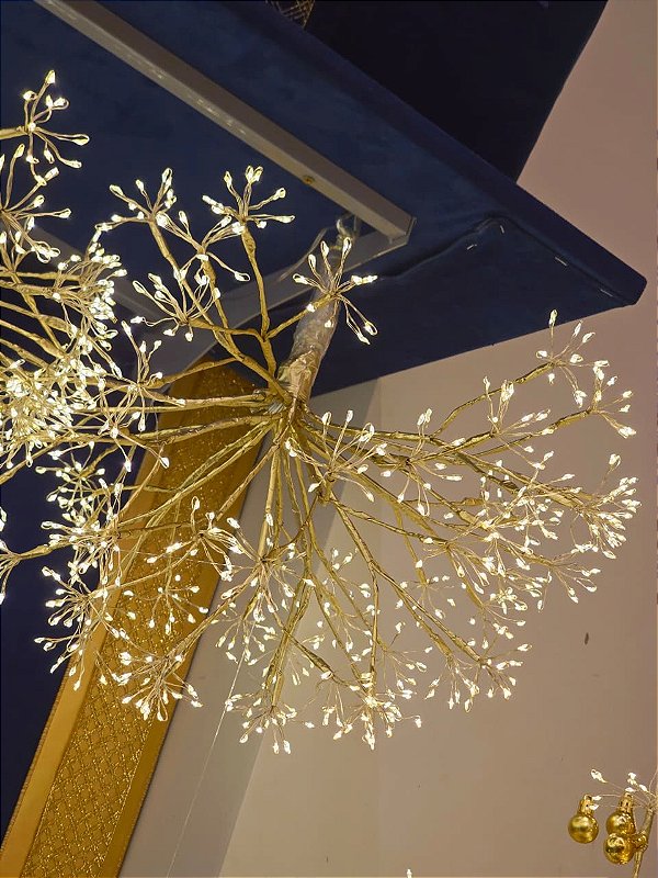 PISCA AÉREO FIO DE FADA 600 LEDS WARM 45CM BIVOLT - PRÉ VENDA 2026