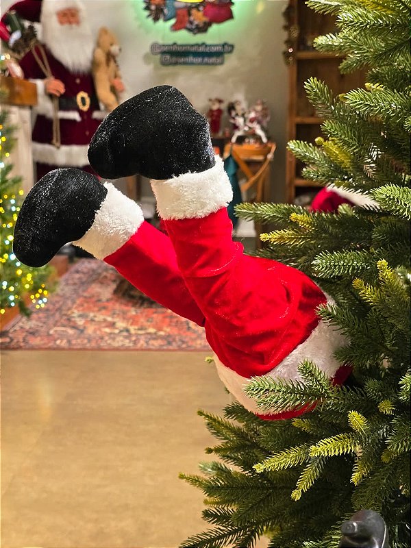 PERNA DO PAPAI NOEL COM MOVIMENTO 35CM