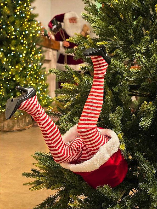 PERNA DA MAMÃE NOEL COM MOVIMENTO 42,5CM