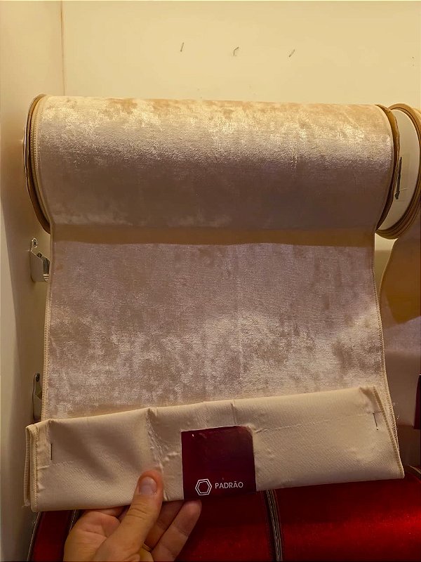 FITA ARAMADA VELUDO OFF WHITE DUPLA FACE VERDE 30CM X 5M - PRÉ VENDA 2026