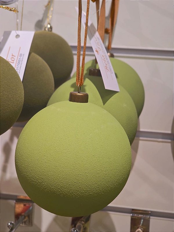 BOLA CAMURÇA VERDE 10CM COM 3 UNIDADES - PRÉ VENDA 2026