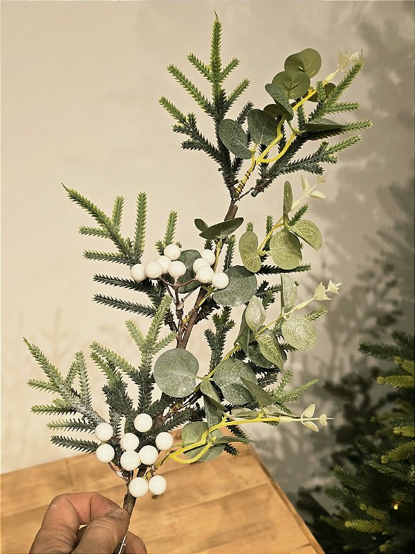 GALHO DECORATIVO EUCALIPTO 60CM