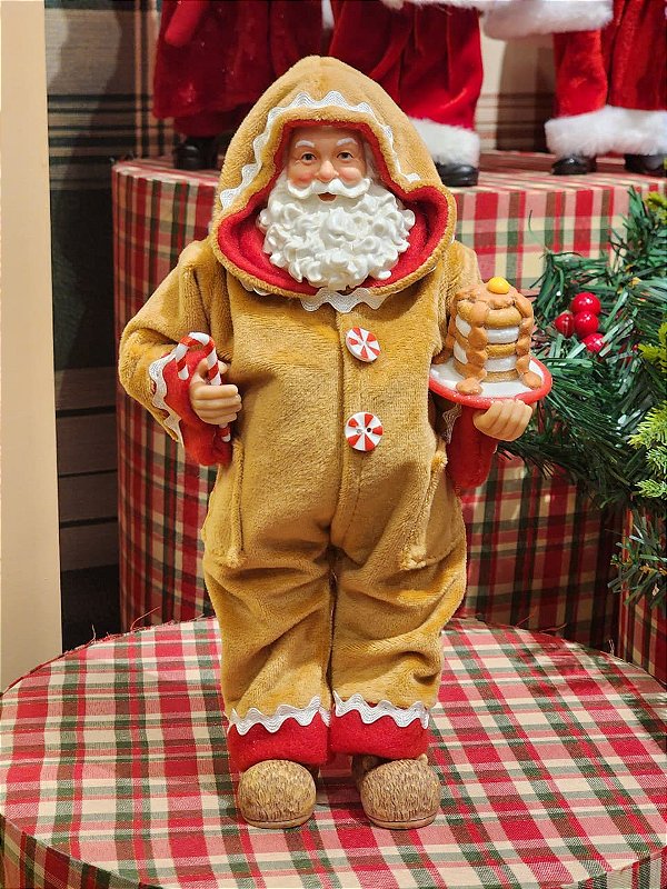 PAPAI NOEL COLECIONÁVEL DE PIJAMA PLUSH 30CM - PRÉ VENDA 2026