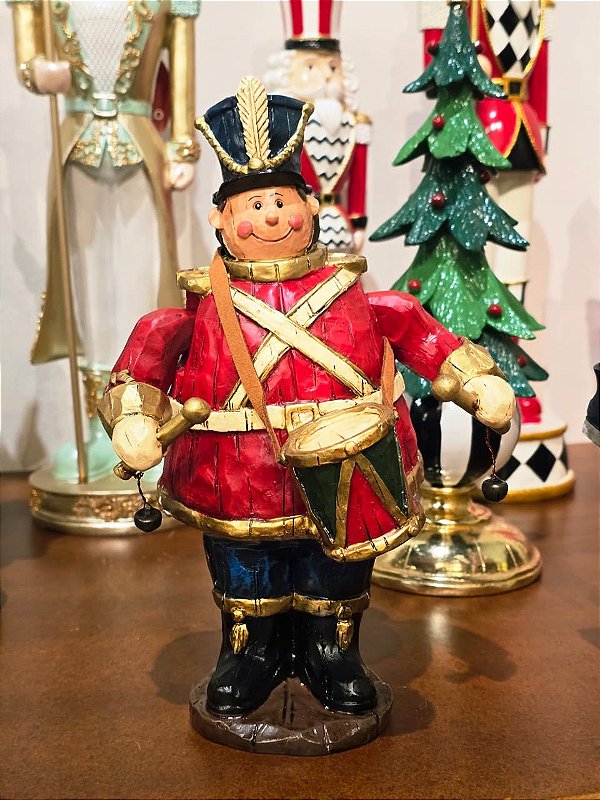 BONECO SOLDADO VINTAGE A CORDA COM MOVIMENTO 24,5CM