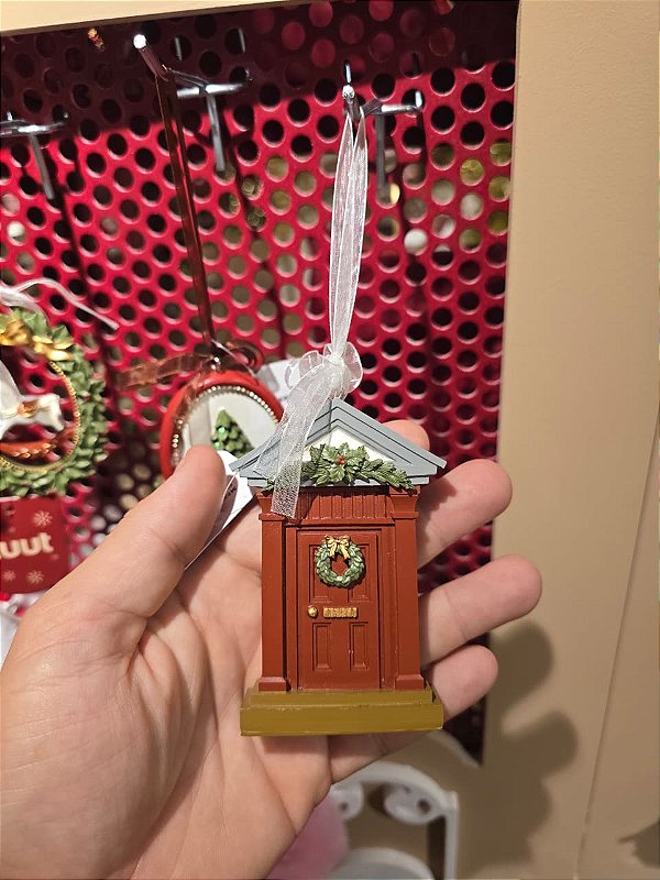 PENDENTE DECORADO PORTA DECORADA 9,5CM - PRÉ VENDA 2026