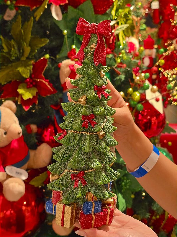 ÁRVORE EM RESINA COM PRESENTES 30CM - PRÉ VENDA 2026