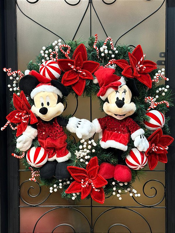 GUIRLANDA DECORADA MICKEY E MINNIE 75CM