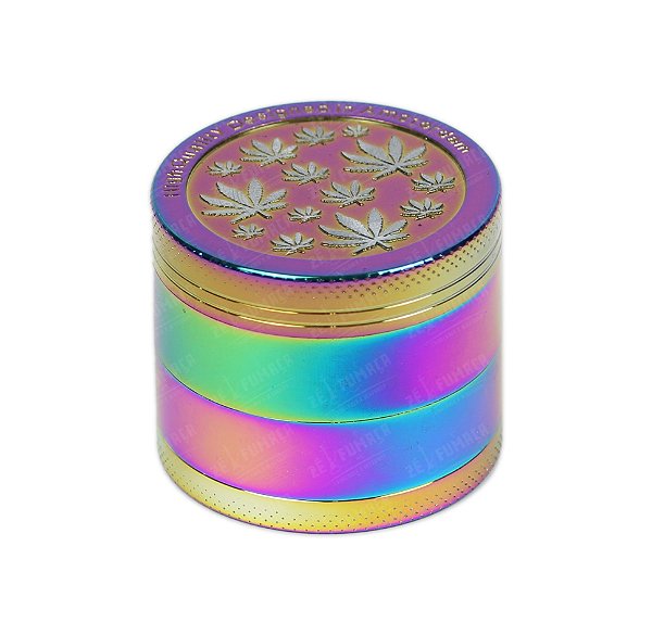 Dichavador de Metal Hemp Leaves Super Grande - Camaleão