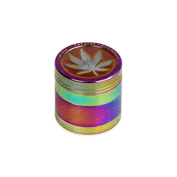 Dichavador de Metal Hemp Leaf Grande - Camaleão