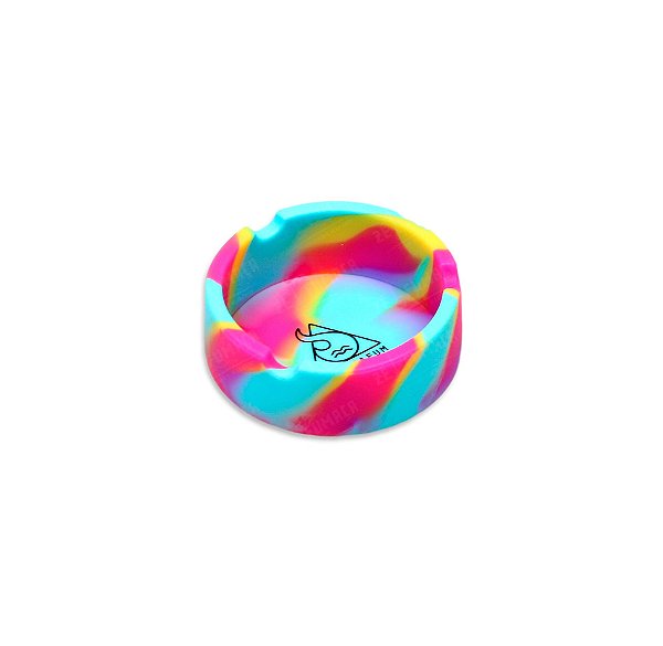 Cinzeiro Redondo Squadafum - Mix Rosa Amarelo Azul