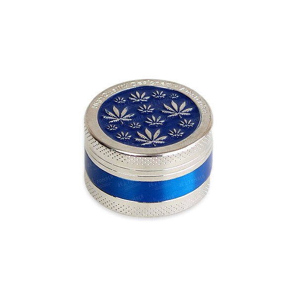 Dichavador de Metal Hemp Leaves - Azul