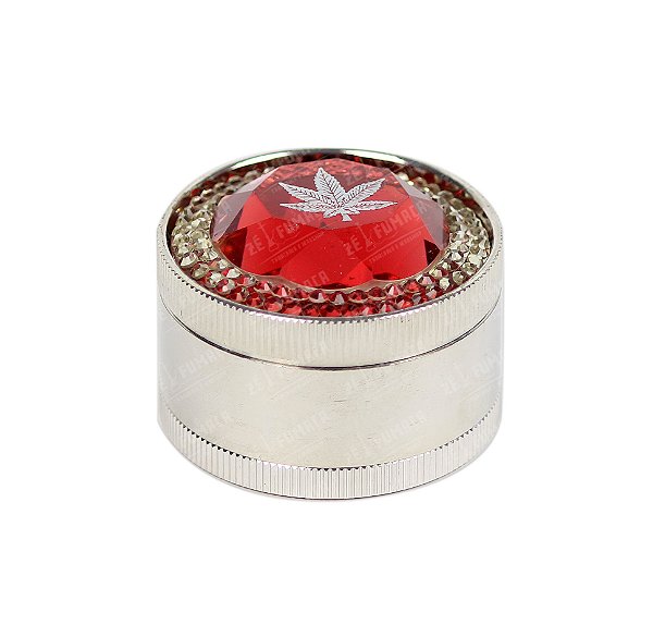 Dichavador de Metal Jóia - Vermelho