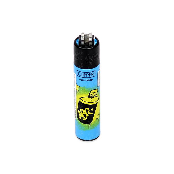 Isqueiro Grande Clipper Urban Style 2 (Spray) - Azul