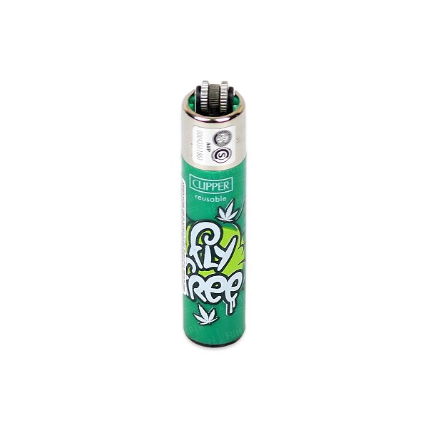 Isqueiro Grande Clipper Fly Free - Verde