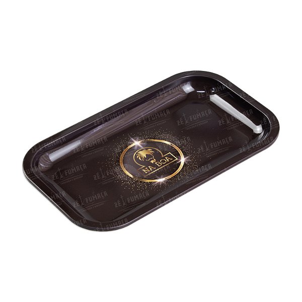 Bandeja de Metal Na Boa Média - Preto