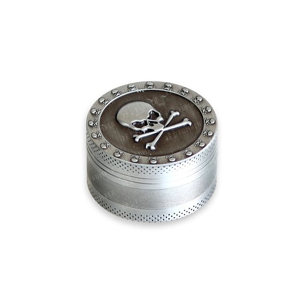 Dichavador de Metal Caveira - Prata