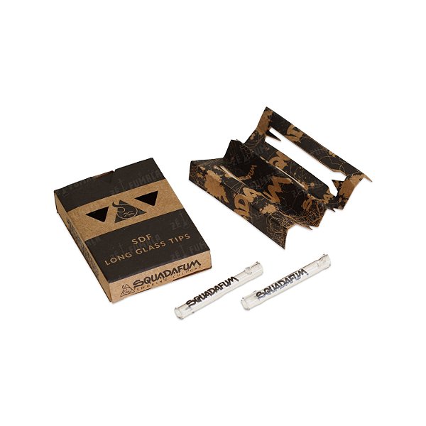 Piteira de Vidro Squadafum Long Glass (Kit c/ 2)